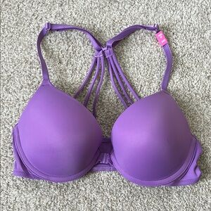 Purple Strappy Women's Bra